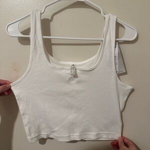 White Adidas Tank Top